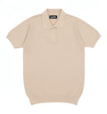 BEIGE KNITTED POLO
