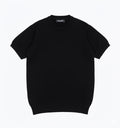 BLACK KNITTED ROUND